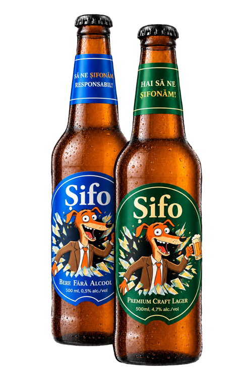 Șifo Premium Craft Lager și Șifo Bere Fără Alcool